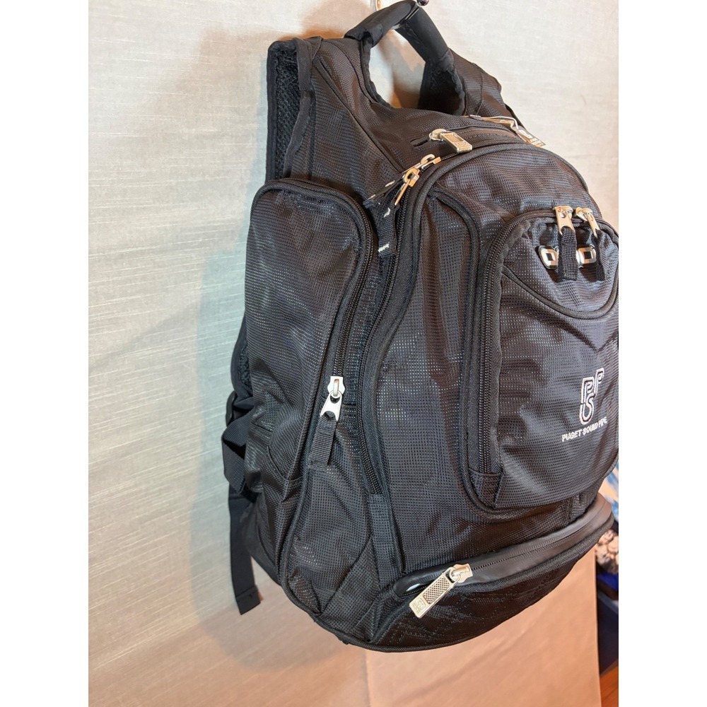 OGIO Metro Black Multi Pocket Backpack Audio‎ Ready Laptop Travel Work Bag - Picture 4 of 16
